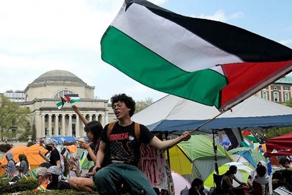 Columbia suspends students after call to end Gaza camp unheeded