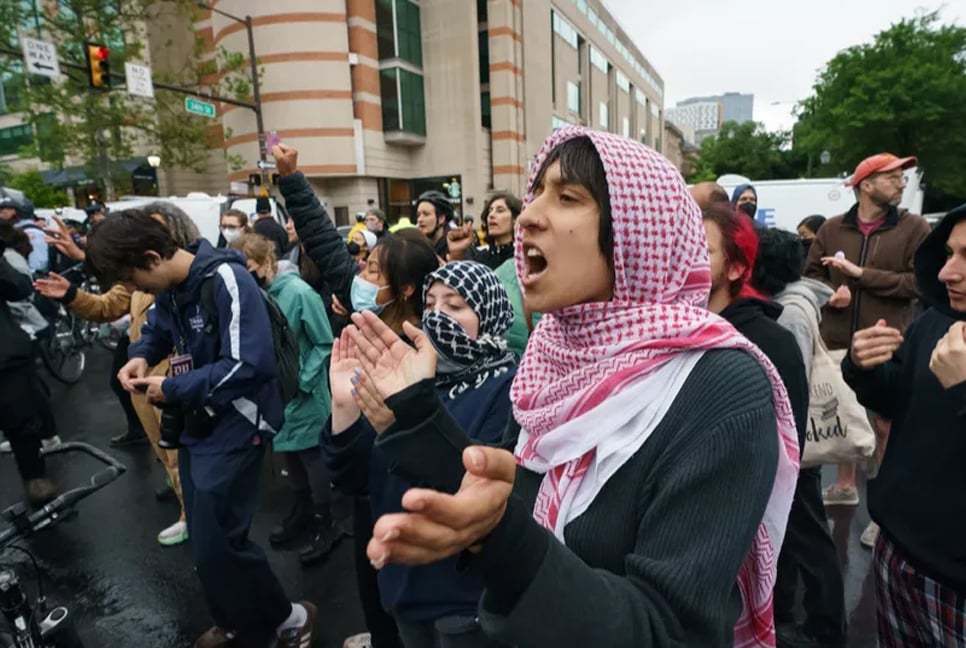 Police arrest dozens as they break up pro-Palestinian protests at several US universities