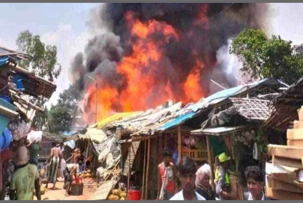 Fire in Ukhiya Rohingya camp