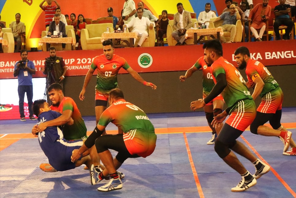 Bangabandhu Cup Kabaddi: Bangladesh reaches final convincingly 