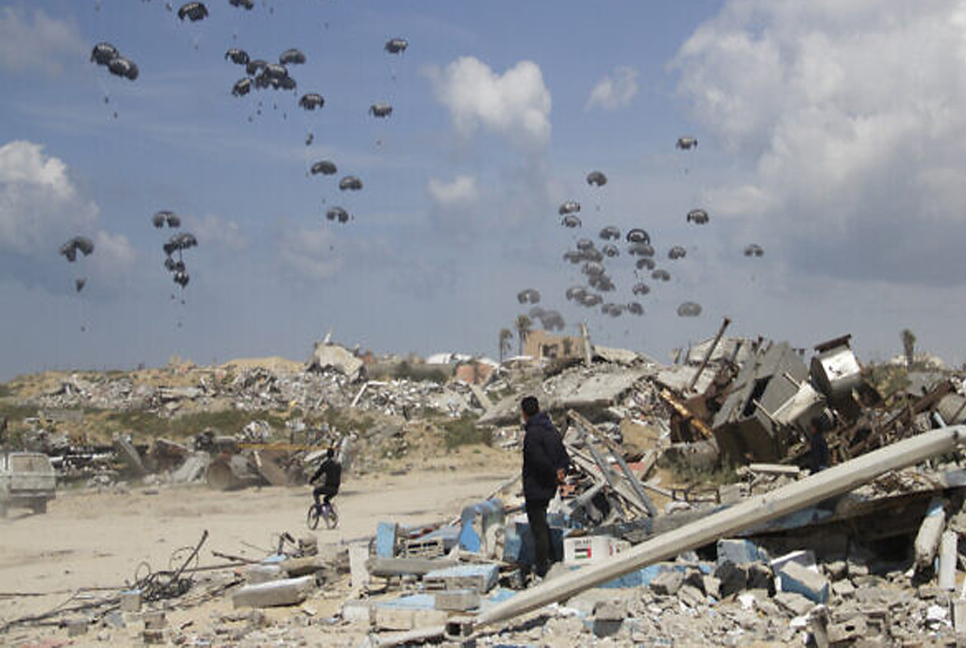 US resume air drops humanitarian aid into northern Gaza


