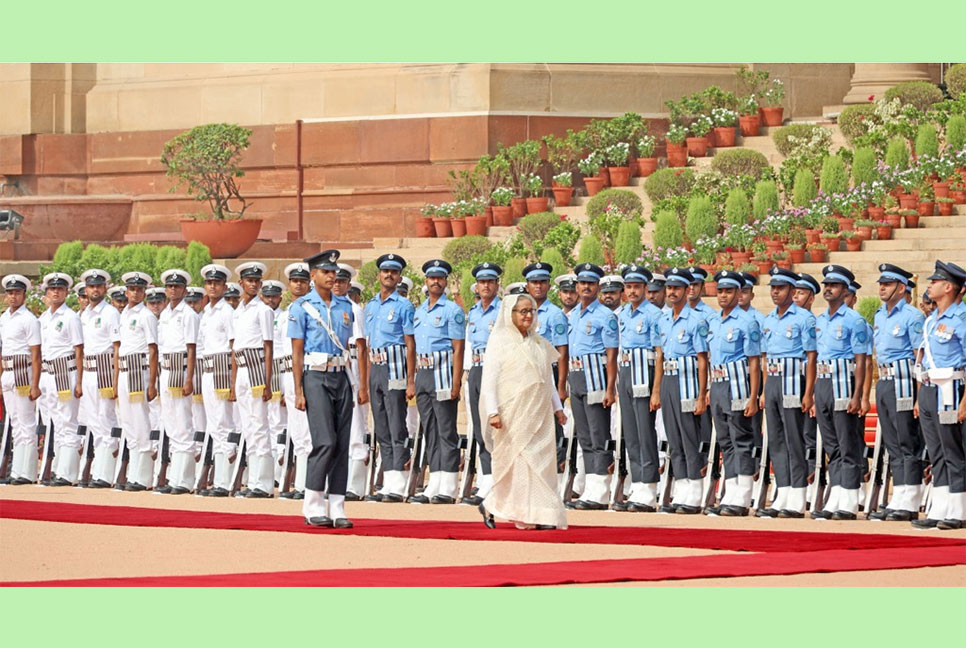 PM accorded ceremonial reception in New Delhi's Rashtrapati Bhavan