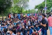 Quota reform protest: VU Students block Rajshahi-Dhaka highway