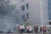 Sheikh Hasina's Dhanmondi office set ablaze