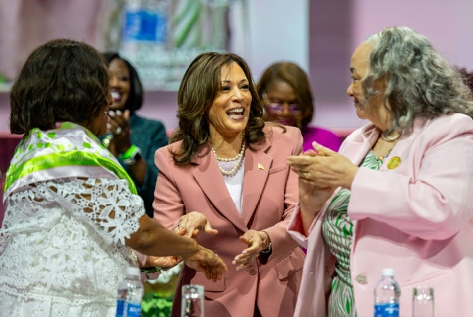 Black sororities could be key advantage for Kamala Harris’s election campaign

